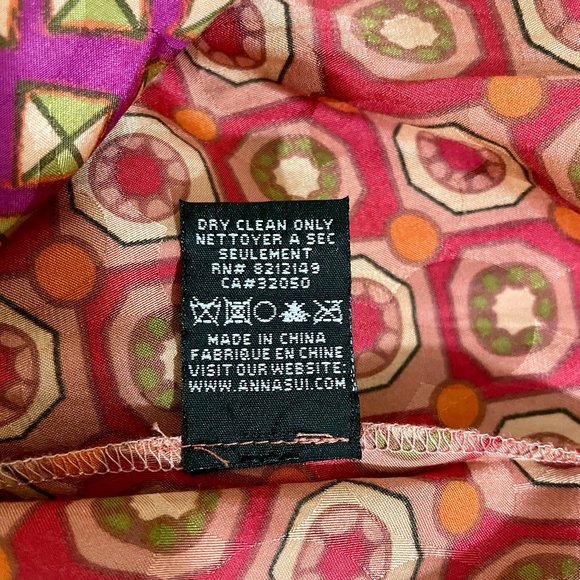 Anna Sui for Anthropologie Fiery Tiers Silk Dress - Picture 7 of 8